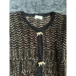 Vintage 90s dia Ltd Tiger Button Cardigan